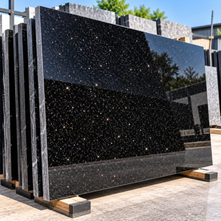 Black Galaxy Granite Slab